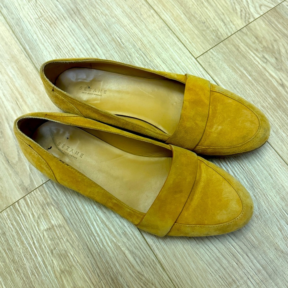Sézane Goldenrod Loafer Flats